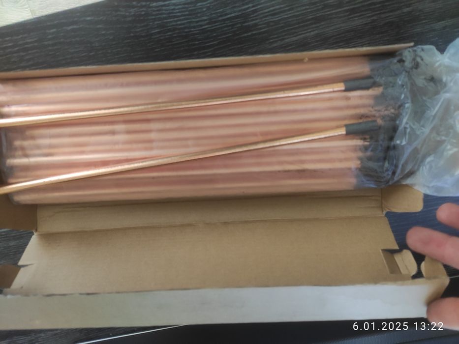 Вугільні електроди омідненні, 8X305mm
