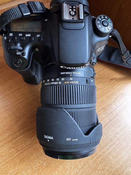 Canon eos 70d + obiektyw Sigma 18-200 DC OS