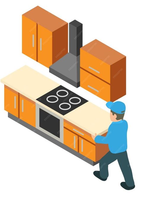 Montagem de móveis de cozinha