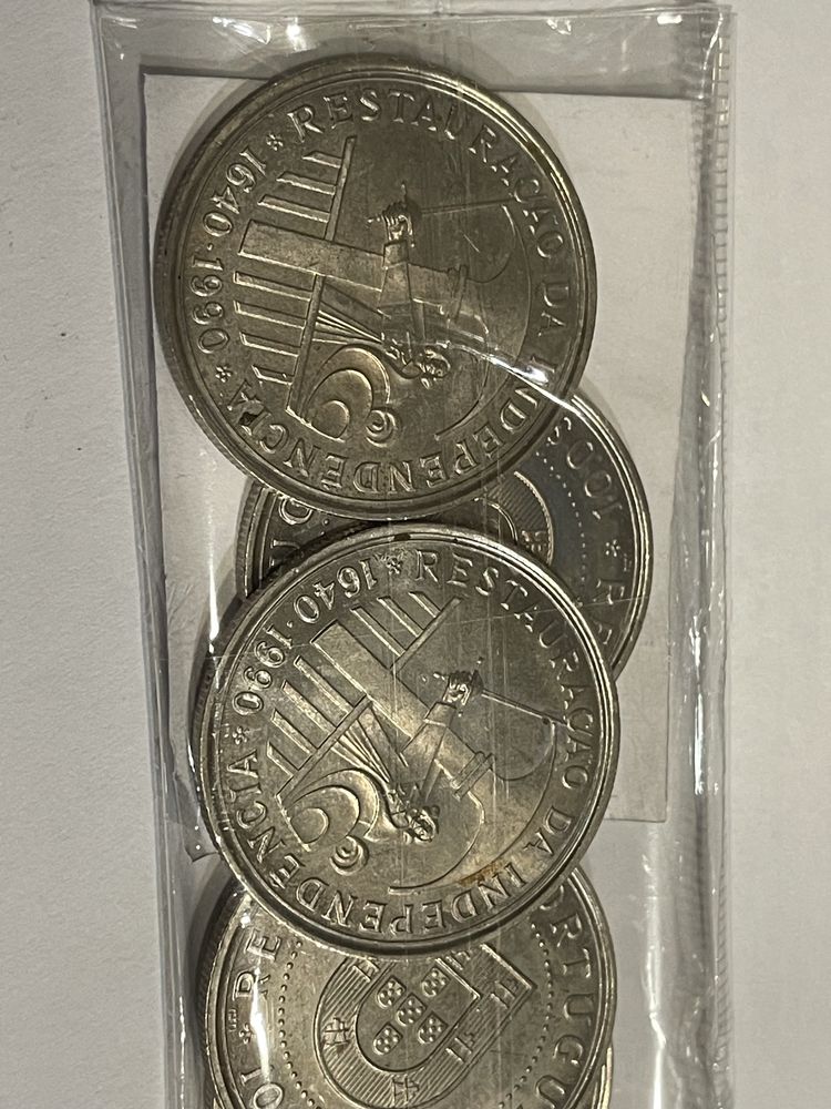 5 moedas comemorativas dos 350 anos Independencia