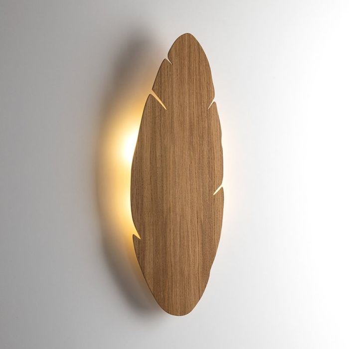 Lampa ścienna kinkiet liść drewno TK Lighting Hoja