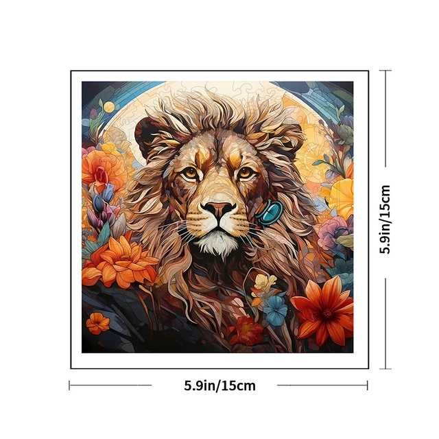 Puzzle Drewniane LEW Ukladanka dla Dzieci Dorosłych Gra Logiczna A5