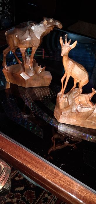 Винтажные фигурки из дерева