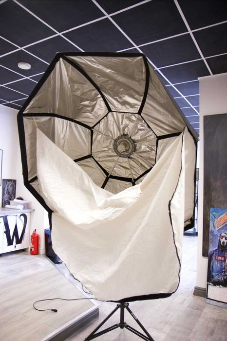Softbox oktagonalny 120 cm średnicy - mocowanie Elfo