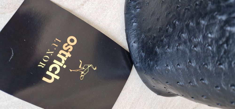 Жіноча сумка зі шкіри страуса