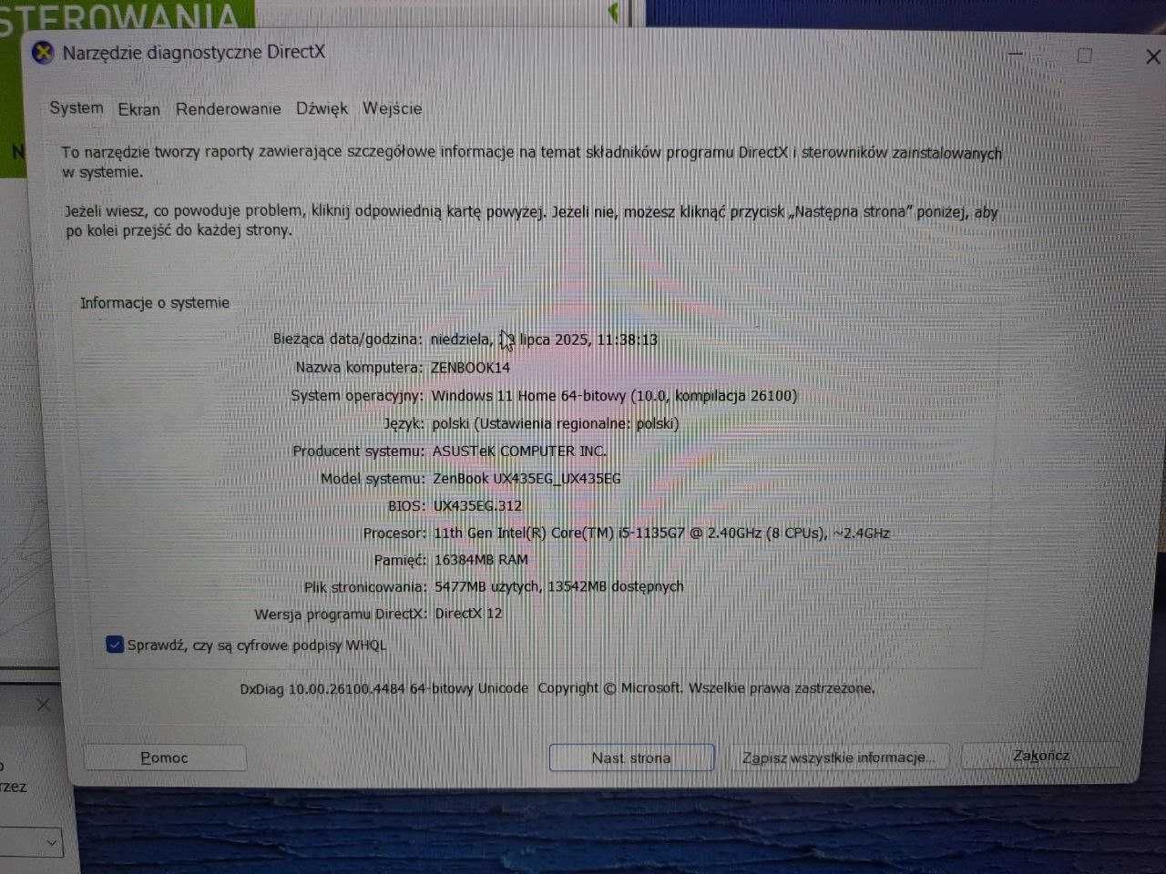 Laptop ASUS ZenBook 14 UX435EG – i5/16GB/512GB SSD