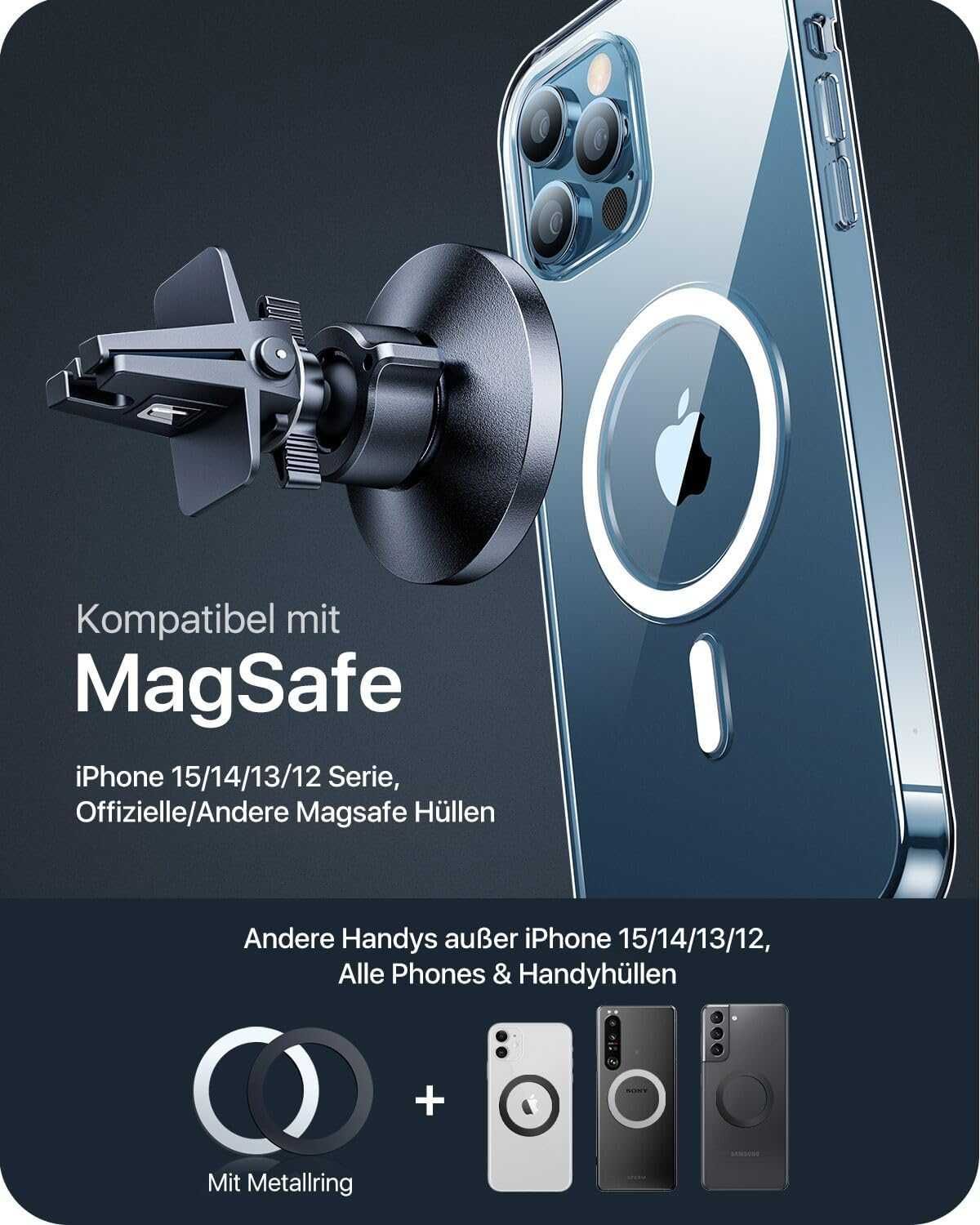 Samochodowy Uchwyt Na Telefon firmy Andobil do nawiewu MAGSAFE Iphone
