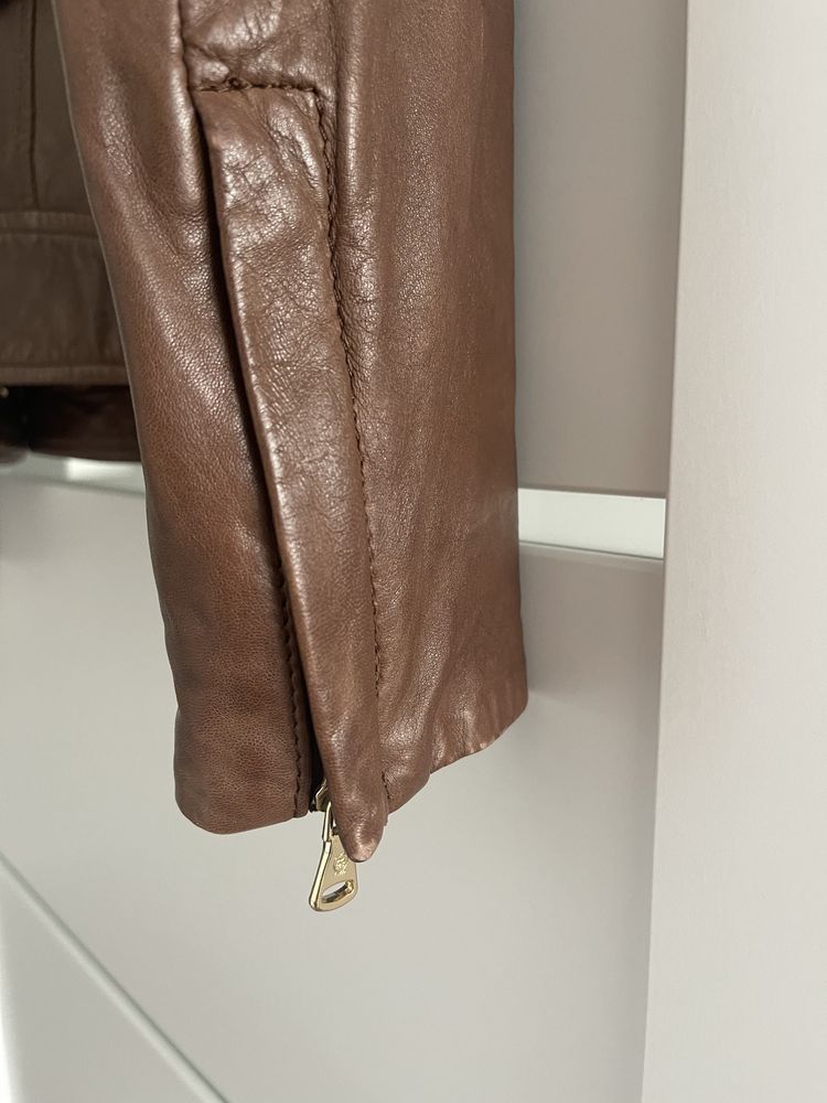 Kurtka skóra Massimo Dutti XS 34 S 36