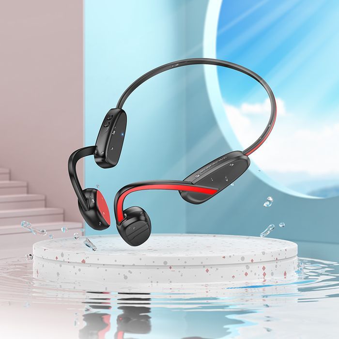Borofone Słuchawki Sportowe Be62 Receptive Bluetooth Czerwone
