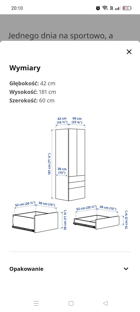 Szafa dla dzieci