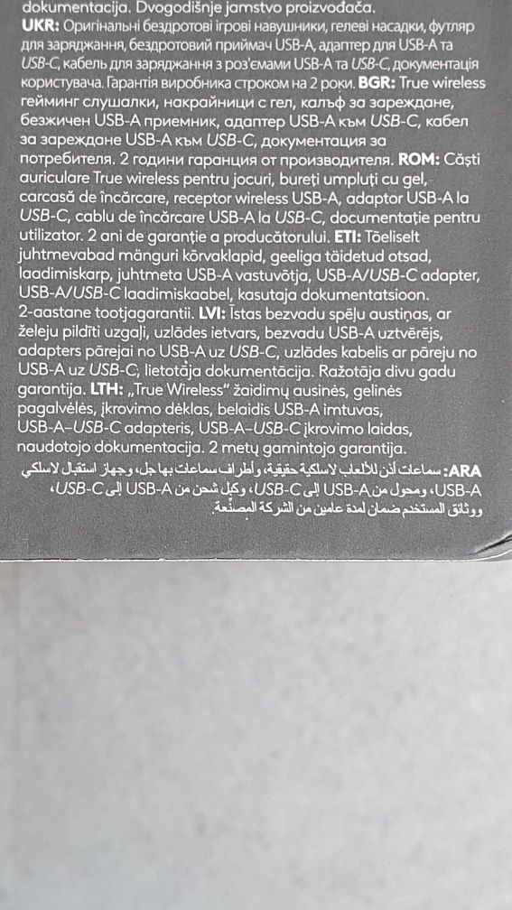 Навушники бездротові Logitech Fits білі