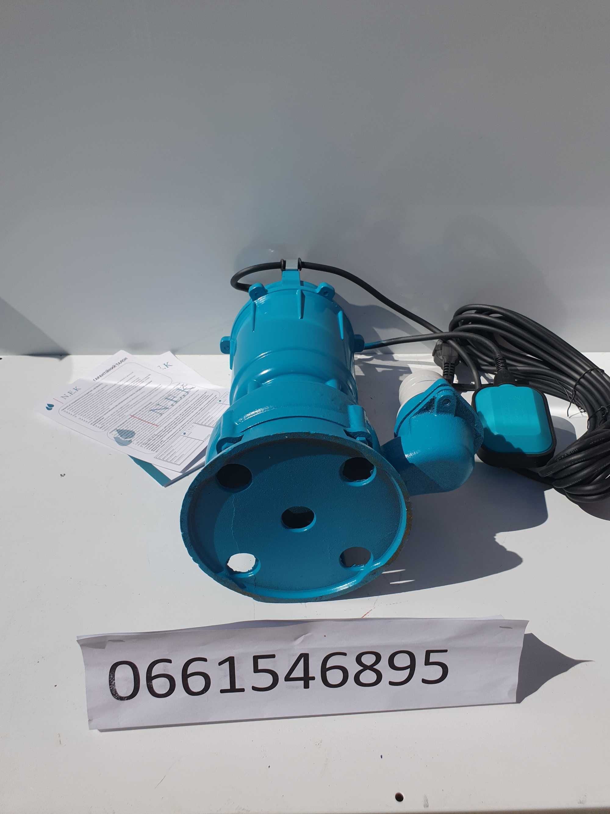 фекальный насос с ножом 2,7 kw подрібнювачем измильчителем дробилкой