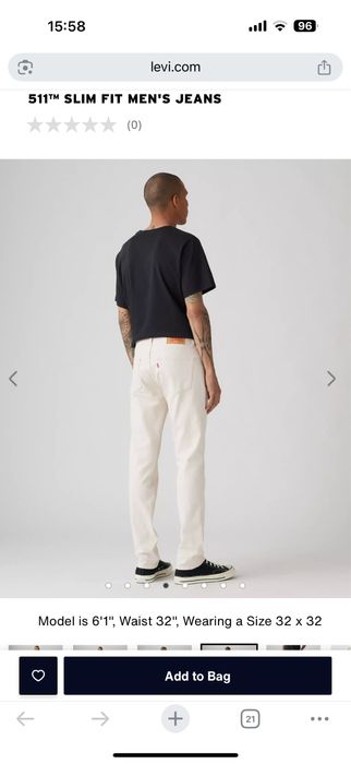 Джинси Levis  511 чоловічі 32/32