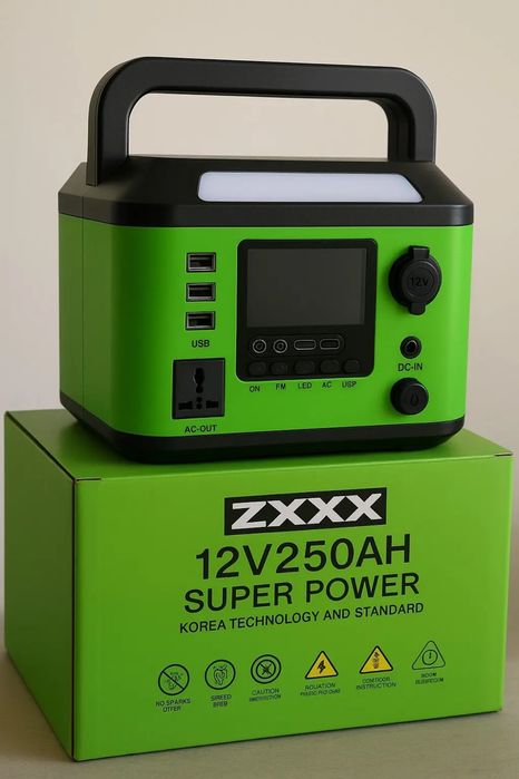 Портативная электростанция ZXX Super Power 500Wh (1000W, 220V)