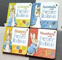 Beatrix Potter Peter Rabbit Colours Animals Shapes Numbers 4 books set
