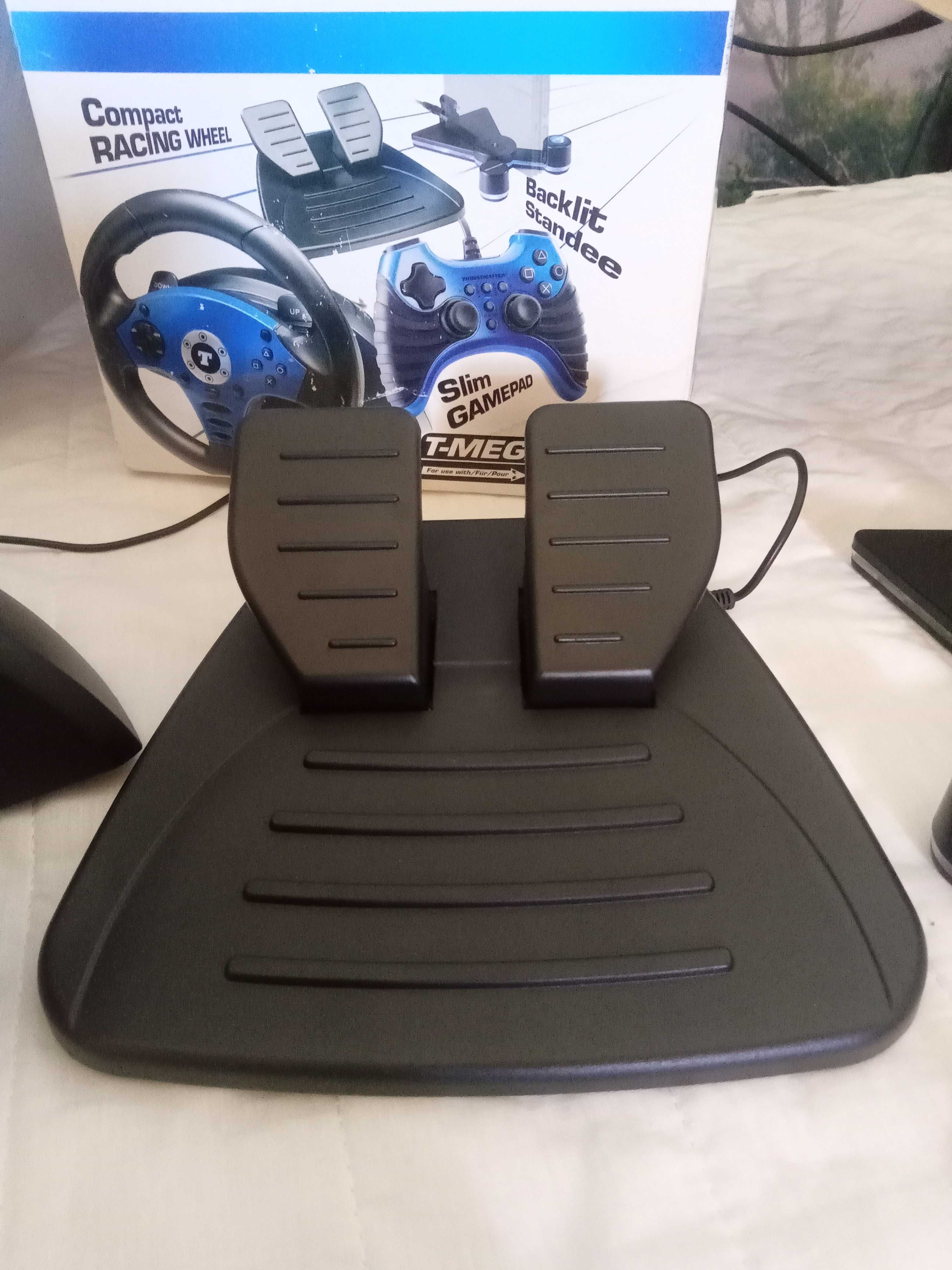 Volante, Pedais e Comando Thrustmaster Ps2 T- Megapack NOVO