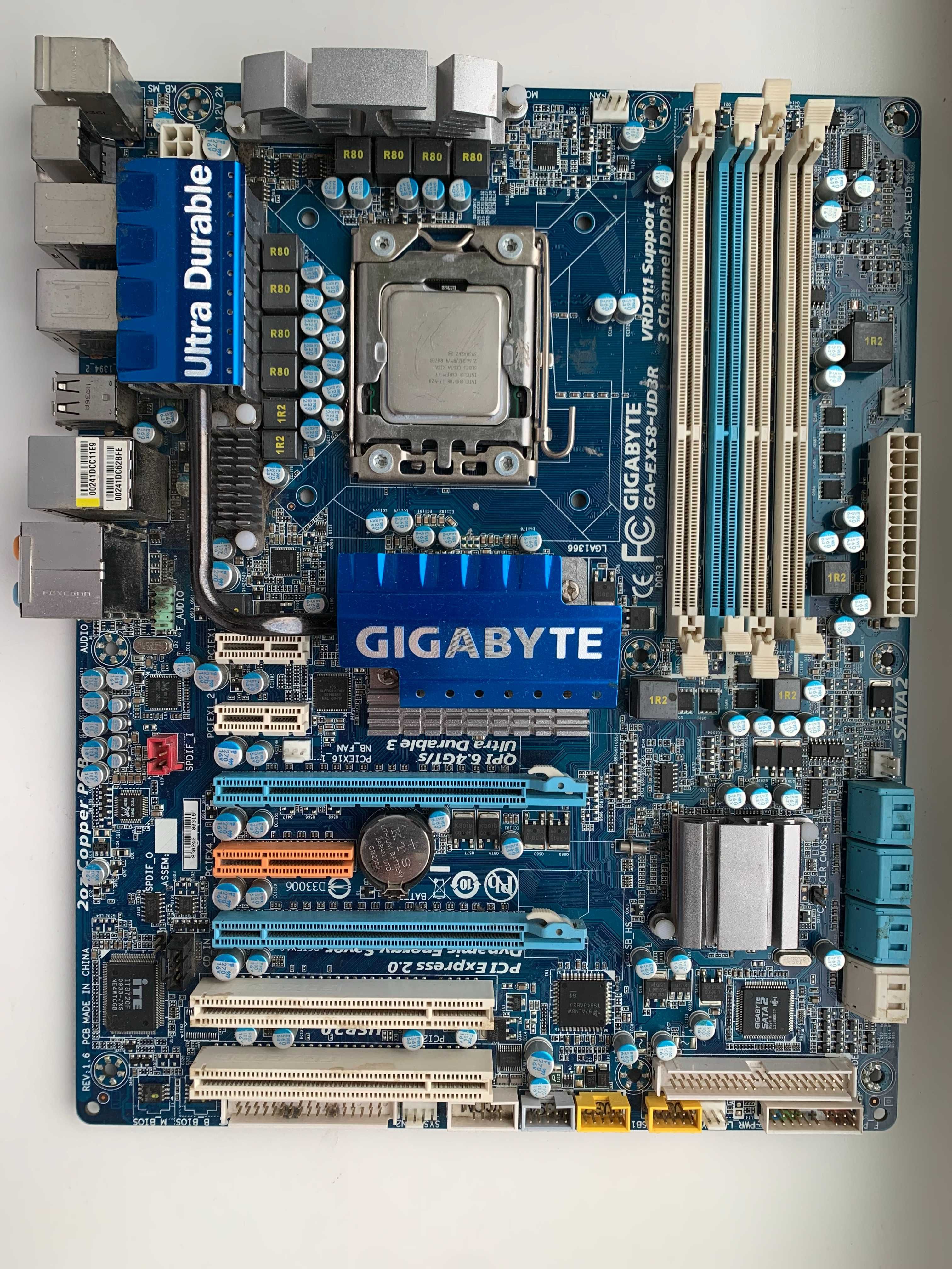 Комплект МП Gigabyte GA-EX58-UD3R CPU I7-920