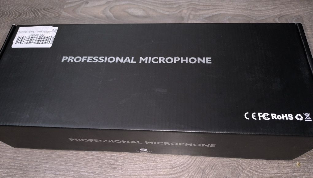 Mікрофон USB студійний конденсаторний для запису ME6S, RGB-підсвіт.