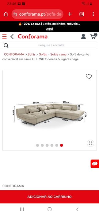 Sofá como novo beje