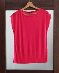 Top Secret Bluzka Koszulka Krótki rękaw T-shirt Czerwona Letnia 36 S