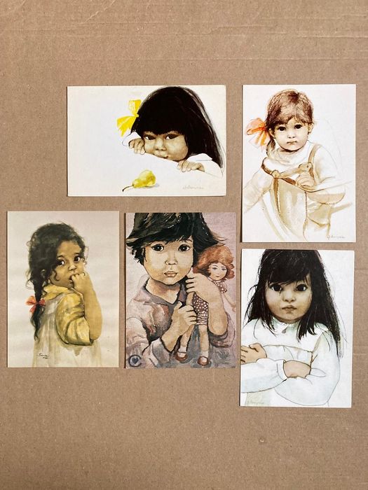 Danuta Muszyńska-Zamorska zestaw 5 pocztówek.