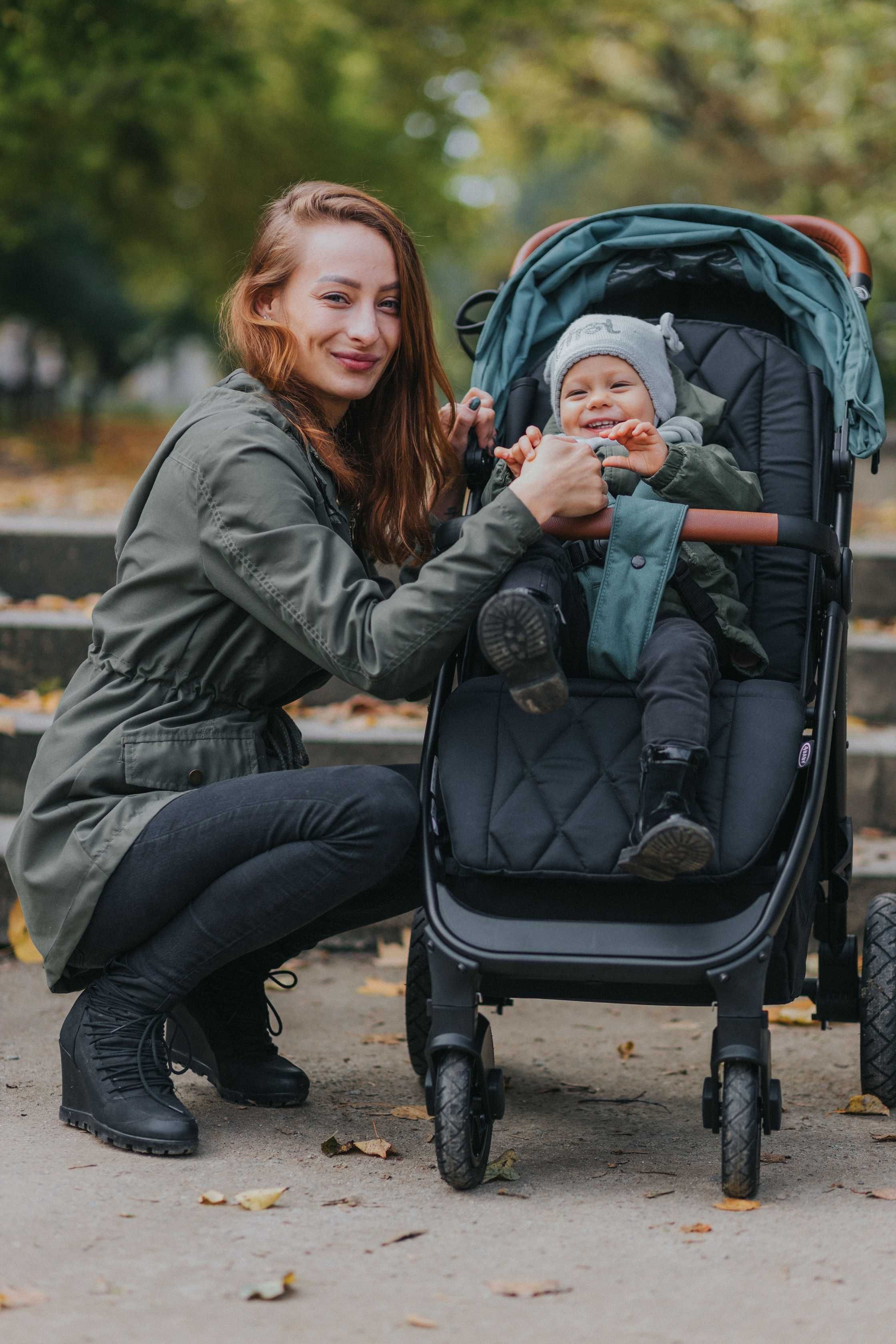 Wózek Spacerowy 4Baby Stinger POMPOWANE DUŻE KOŁA 22Kg AMORTYZACJA