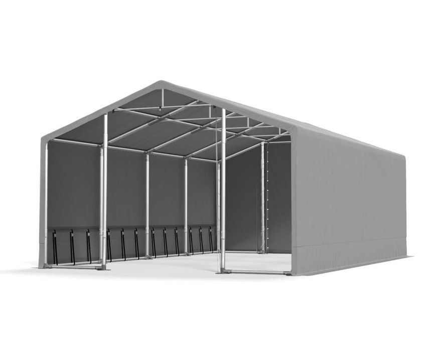 Hala Namiotowa CAŁOROCZNA 4x8x3m Namiot Magazynowy WINTER 600g DAS