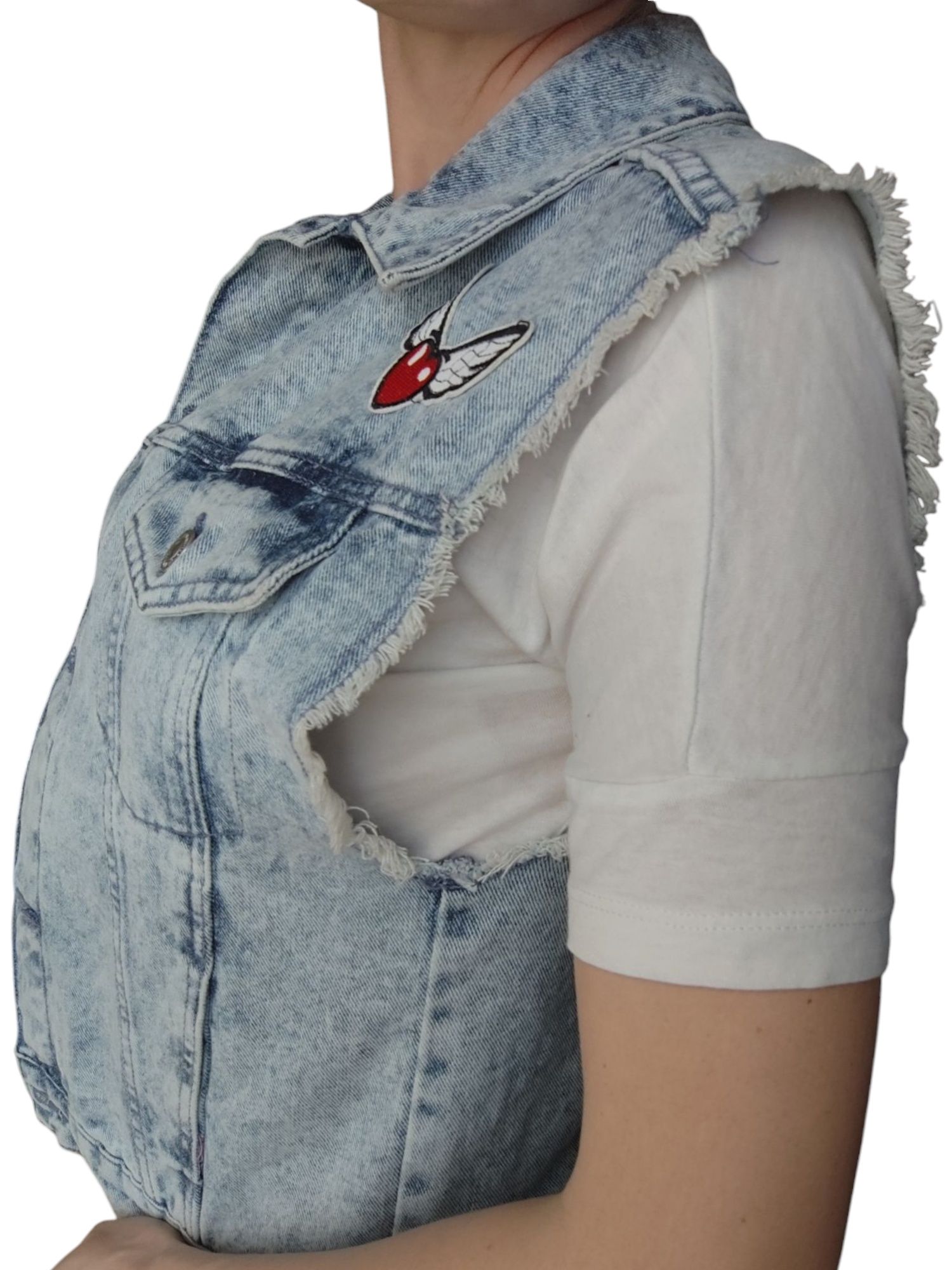 Bezrękawnik jeans Denim Piłkę XS/S