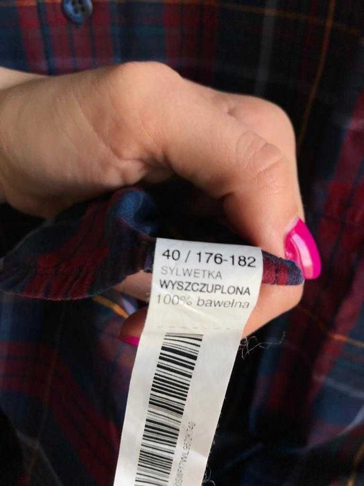 Bawełniana koszula w kratę wólczanka