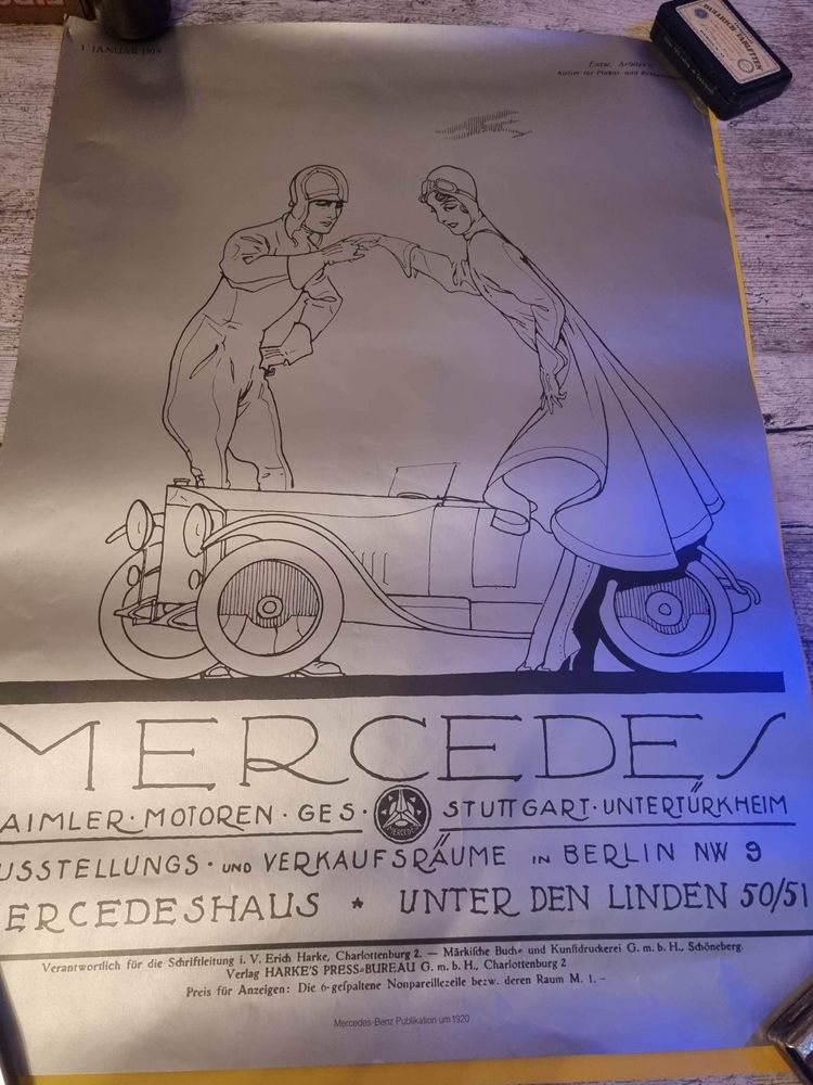 Wyjątkowy plakat Mercedes Benz