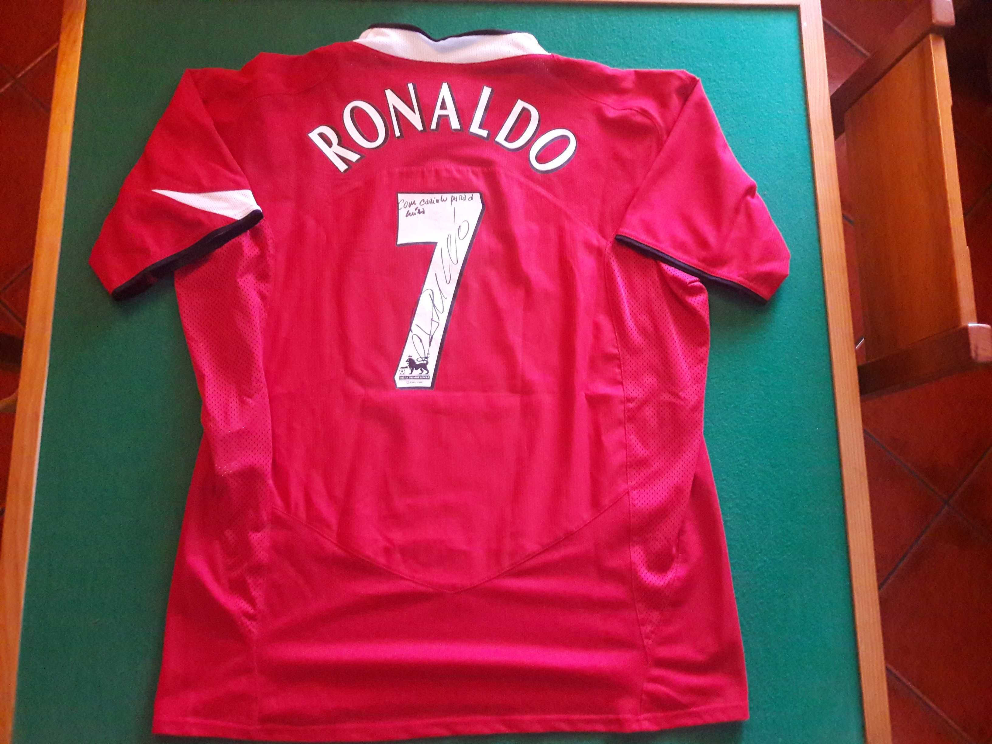 Camisola Autografada Cristiano Ronaldo Manchester 2004