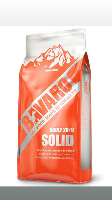 Баввро 18кг Bavaro Solid 20/8 – базовий сухий корм для дорослих робочи