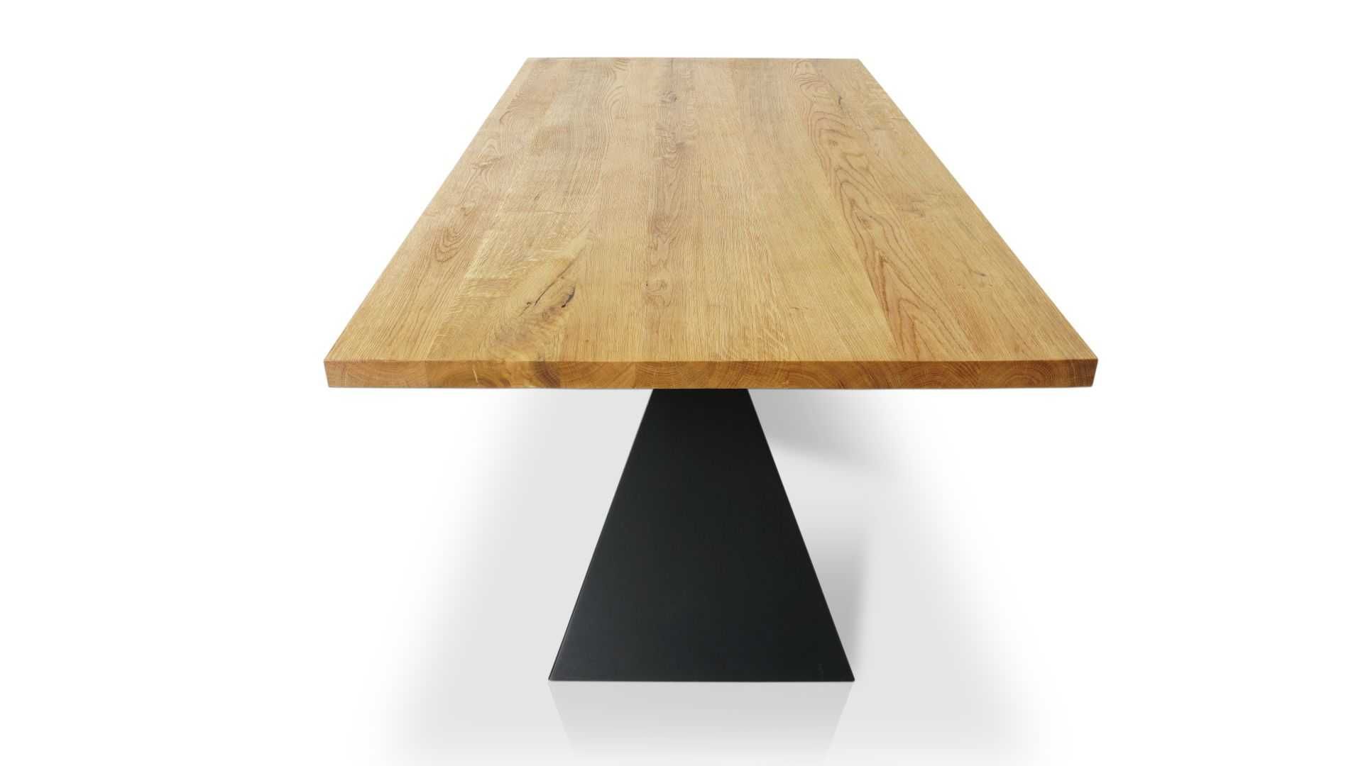 Stół Dębowy Lite Drewno Solidna podstawa 160x90cm