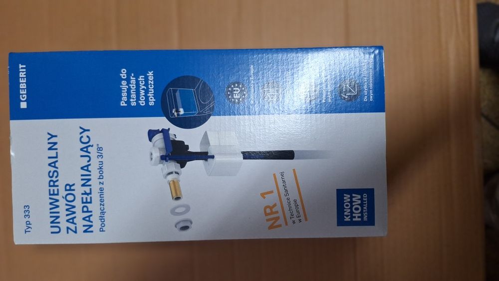 Zawór napełniający GEBERIT - uniwersalny (nowy)