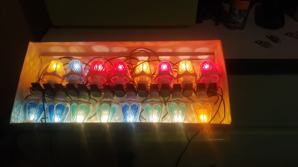 Lampki choinowe latarenki  z PRL-u