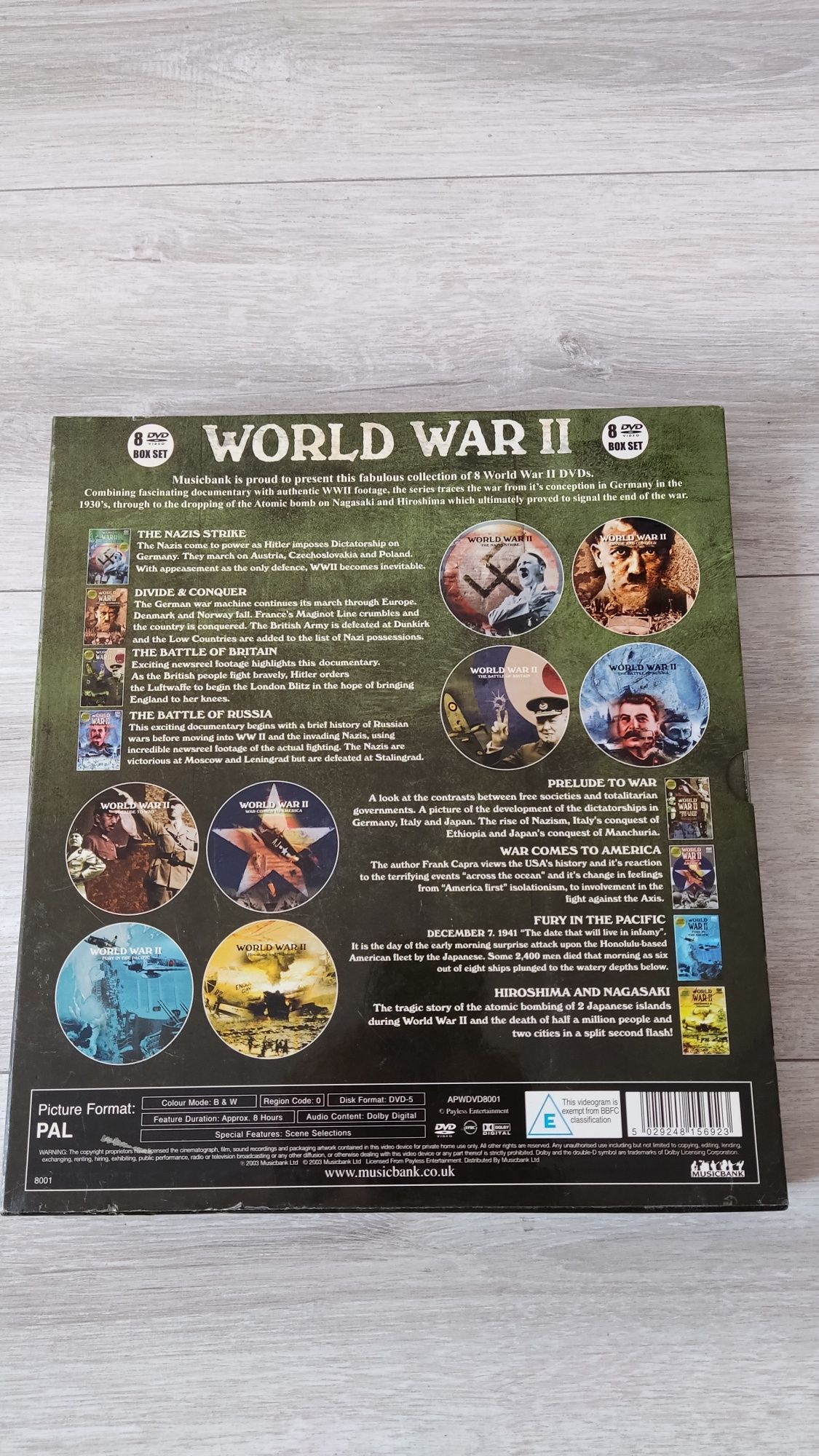 World War 2 8 dvd box. 2 wojna światowa