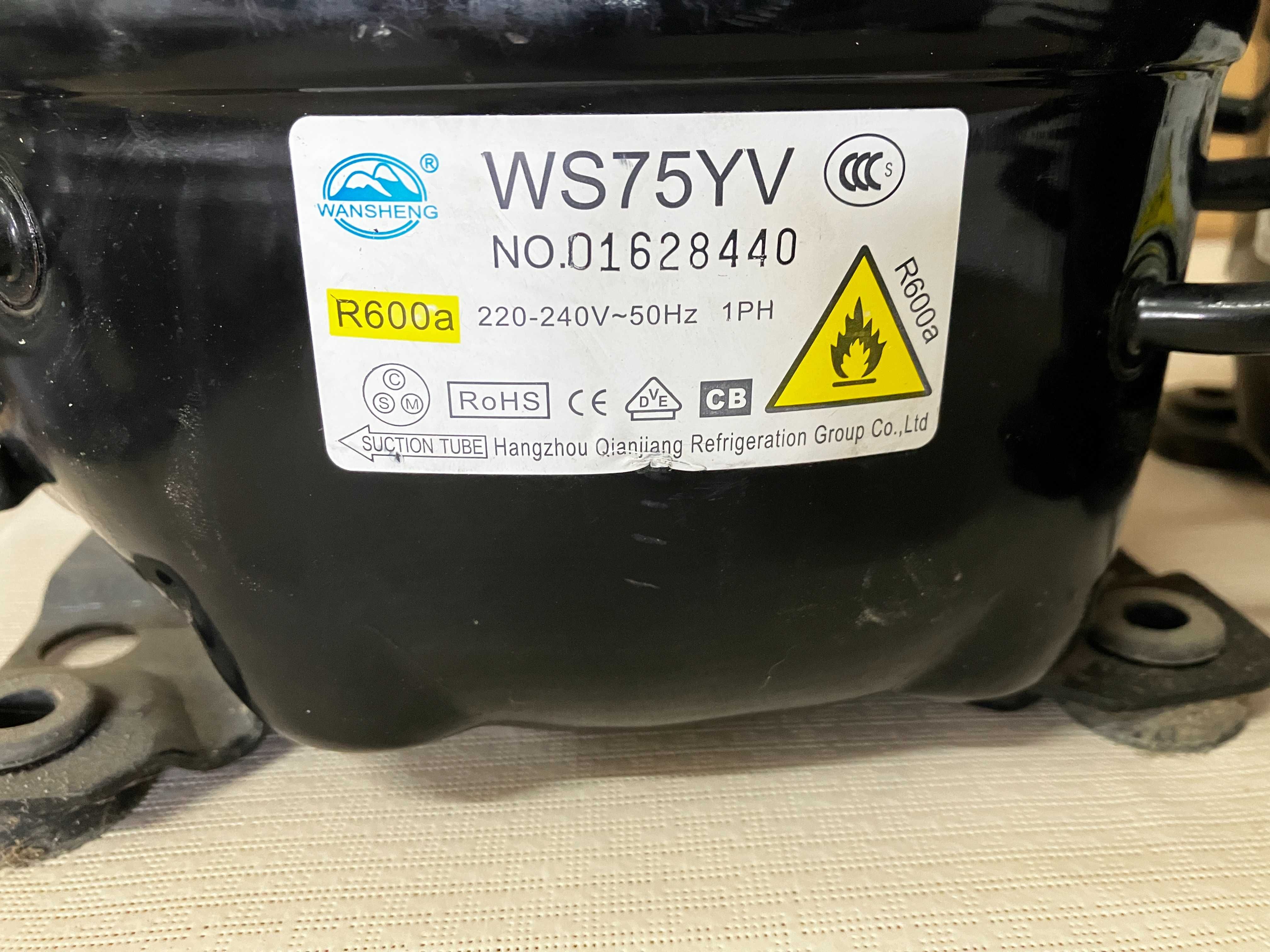 Indesit Compressor Assembly : Hangzhou Qianjiang WS75YV R600a