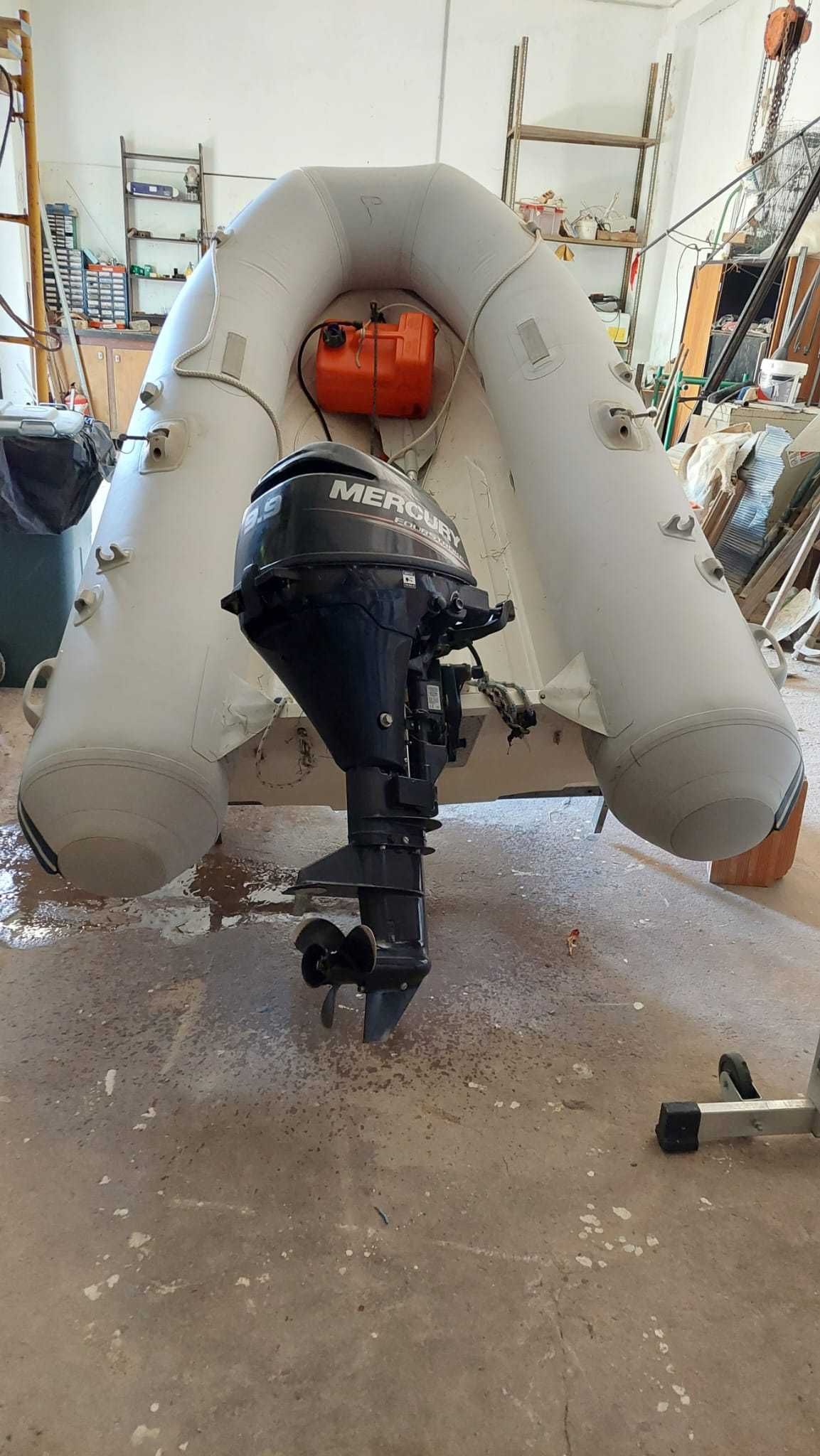 Bote Plastimo PRI 270 Fiber based boots/Mercury 9.9 hp 4 T