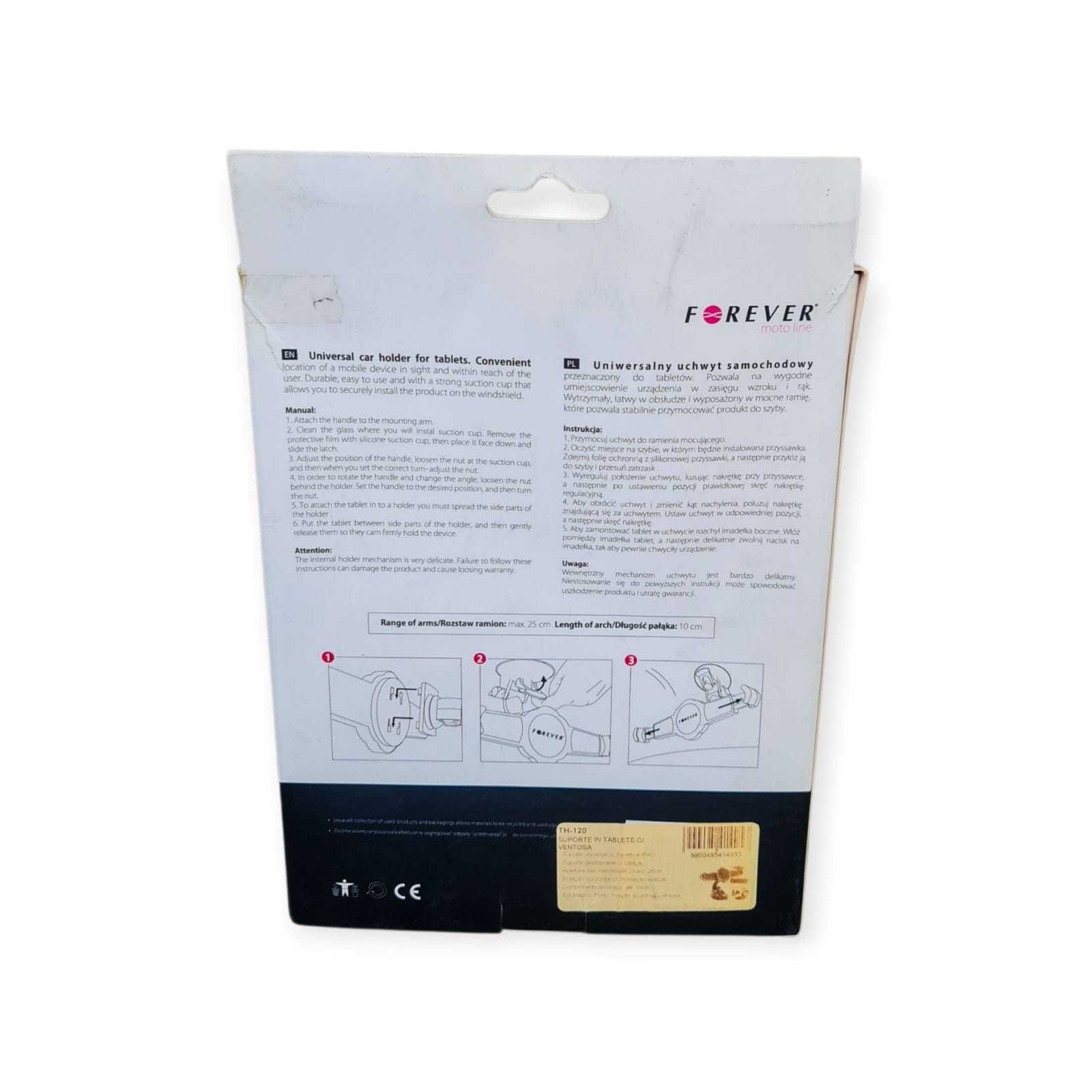 Suporte com Ventosa para Tablet 7'' a 10'' – Forever TH-120