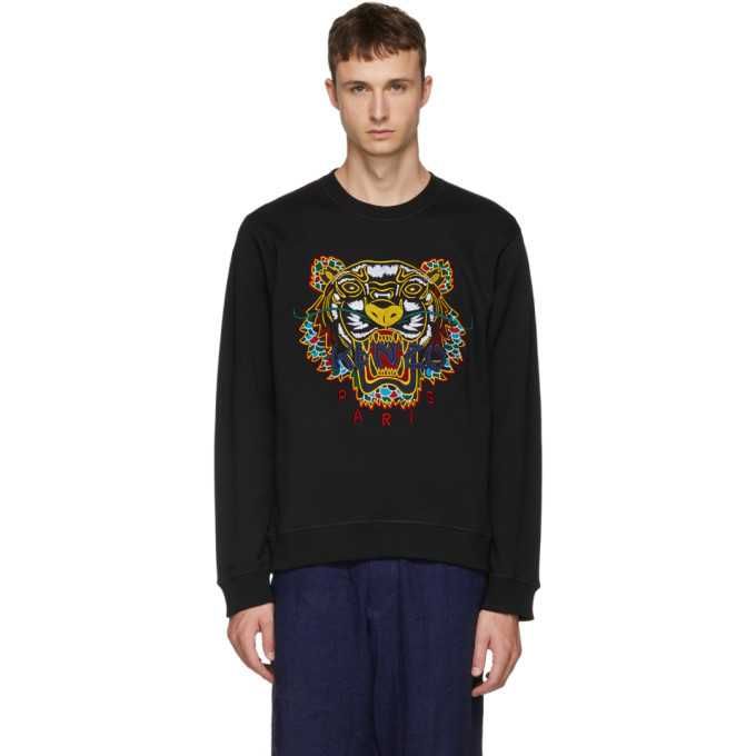 Kenzo Streetwear Sweatshirts Hoodies bluza czarna premium męska