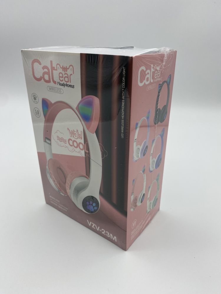 Бездротові навушники з котячими вушками і RGB підсвічуванням Cat