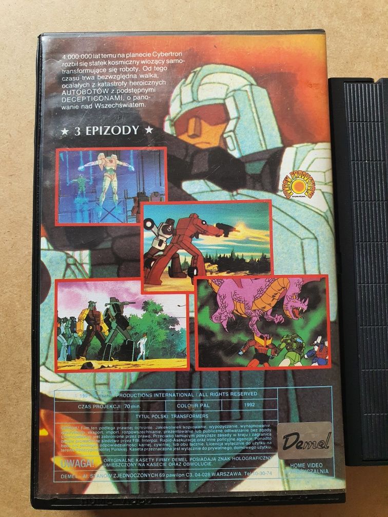 Transformers cz.2 Demel VHS oryginał