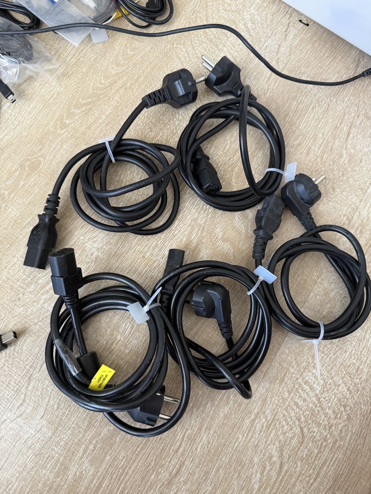 Pack 6 cabos de alimentação  (Power cords IEC C13) - PC/Monitor