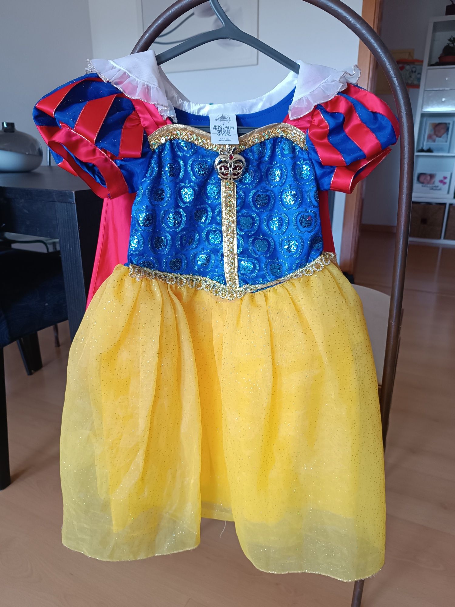 Vestido da Branca de Neve Disney original 4 anos