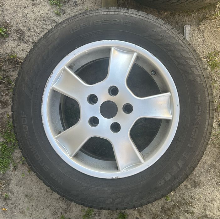 Koła aluminiowe alufelgi 5x114,3 opony zimowe Honda r15 195/65/15