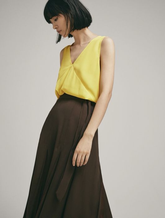 Шовкова блуза Massimo Dutti