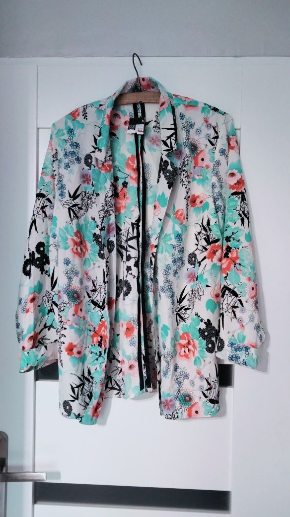 Koszula damska, boho, kolorowa, kwiaty, przewiewna, Plus Size, Atmosph