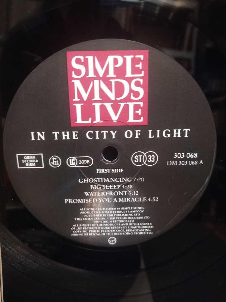 Simple Minds – Live In The City Of Light 2 x płyta winylowa