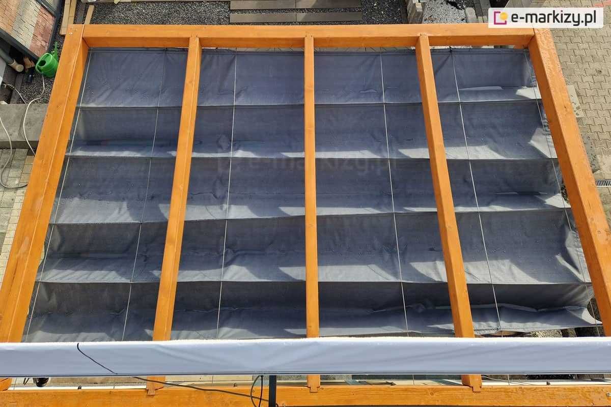 Dach tkaninowy pergola taras lekki żagiel przeciwsłoneczny Risto