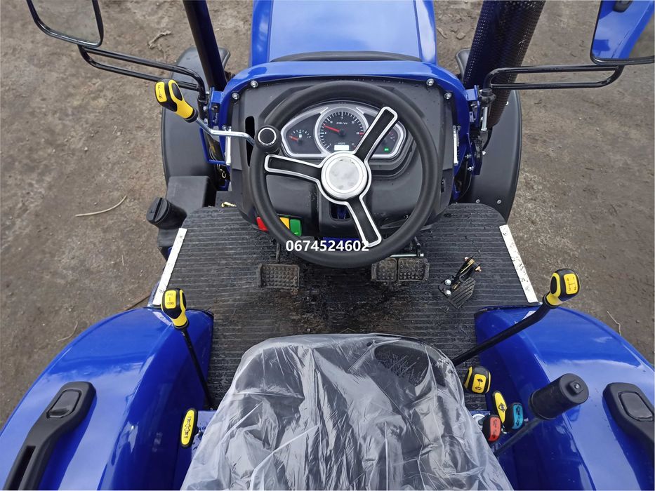 Мінітрактор Файтер Т-254 з дашком | Примусова гідравліка Посилена КПП